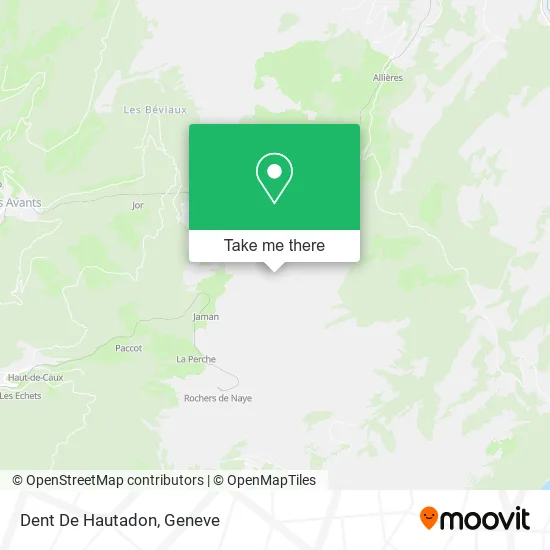 Dent De Hautadon map
