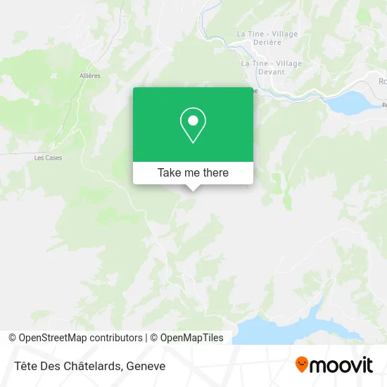 Tête Des Châtelards map