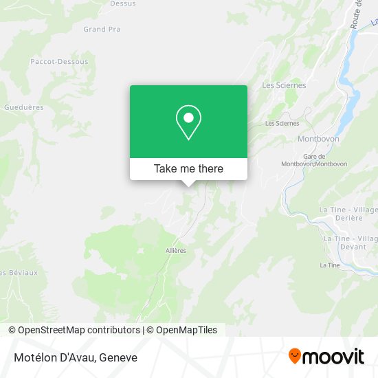 Motélon D'Avau map
