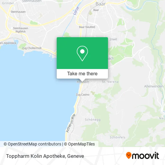 Toppharm Kolin Apotheke map