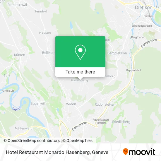 Hotel Restaurant Monardo Hasenberg map