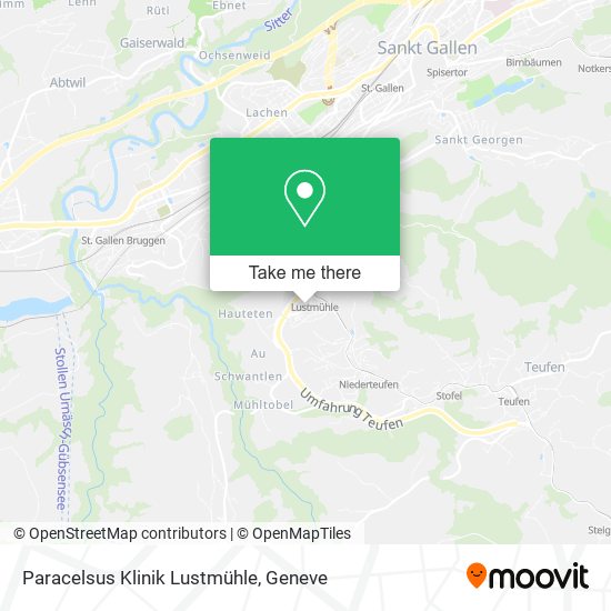 Paracelsus Klinik Lustmühle map