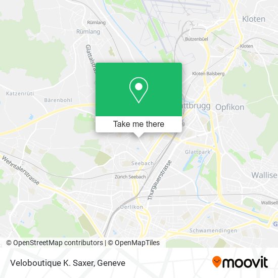 Veloboutique K. Saxer map