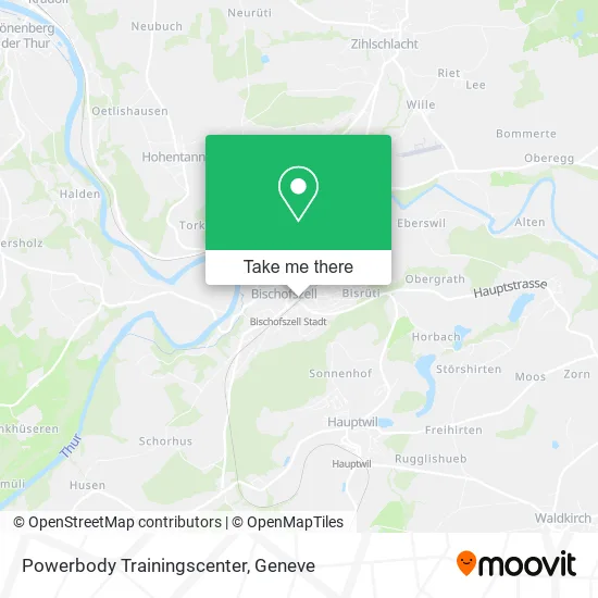 Powerbody Trainingscenter map