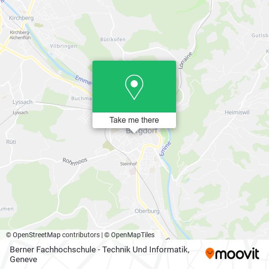 Berner Fachhochschule - Technik Und Informatik map