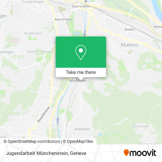 Jugendarbeit Münchenstein map