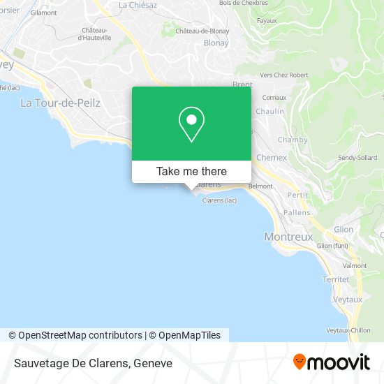 Sauvetage De Clarens map