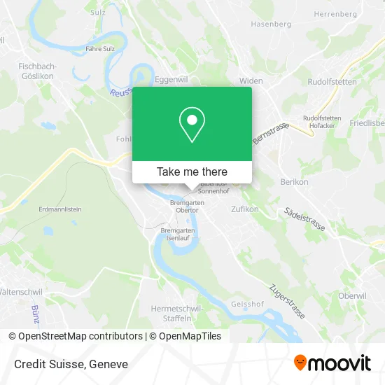 Credit Suisse map