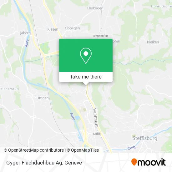 Gyger Flachdachbau Ag map