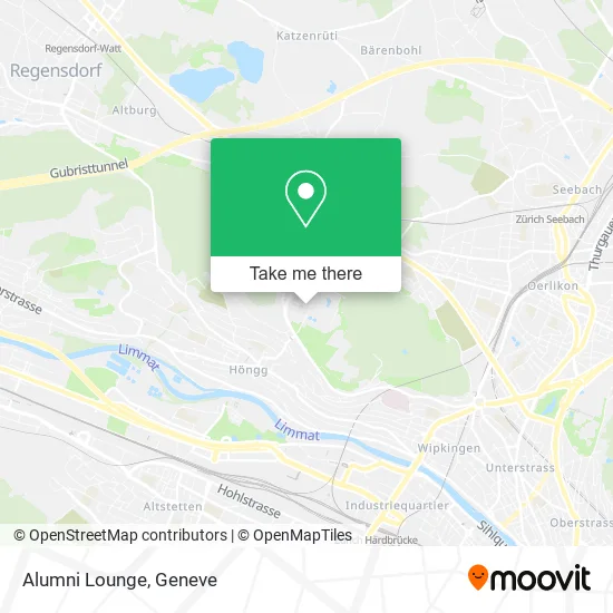 Alumni Lounge map