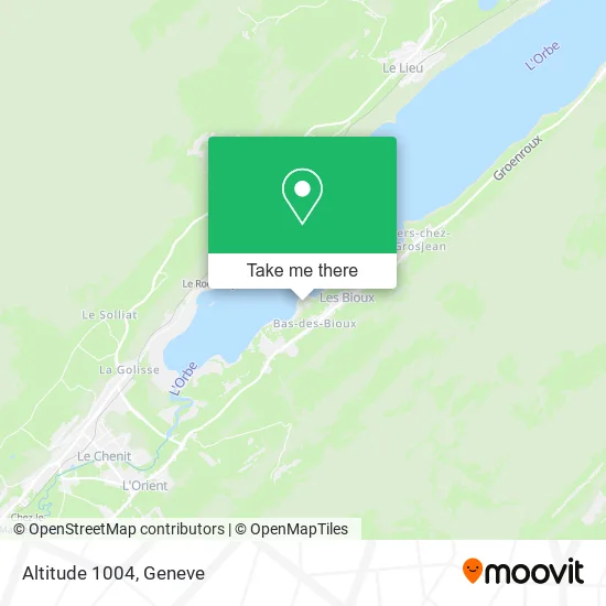 Altitude 1004 map