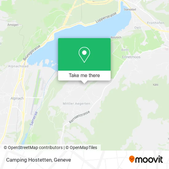 Camping Hostetten map
