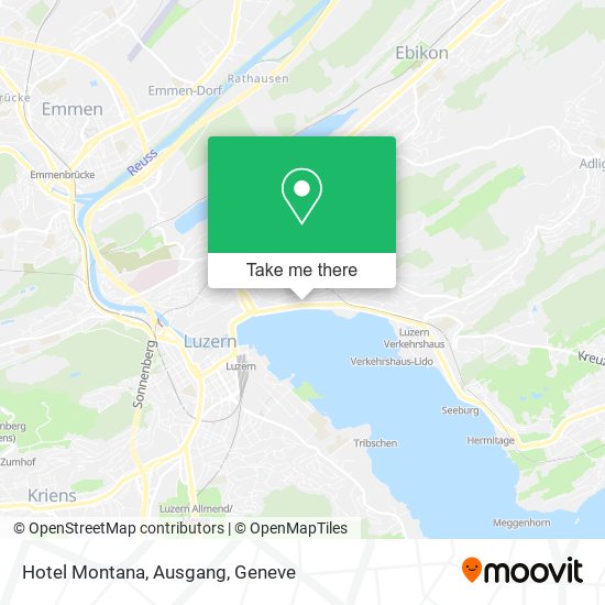 Hotel Montana, Ausgang map