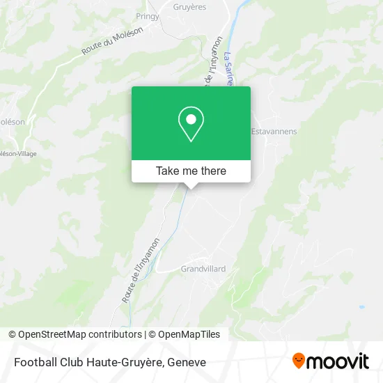 Football Club Haute-Gruyère map
