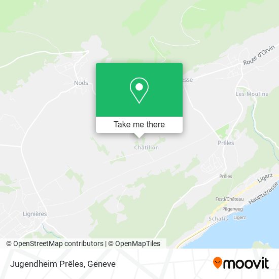 Jugendheim Prêles map