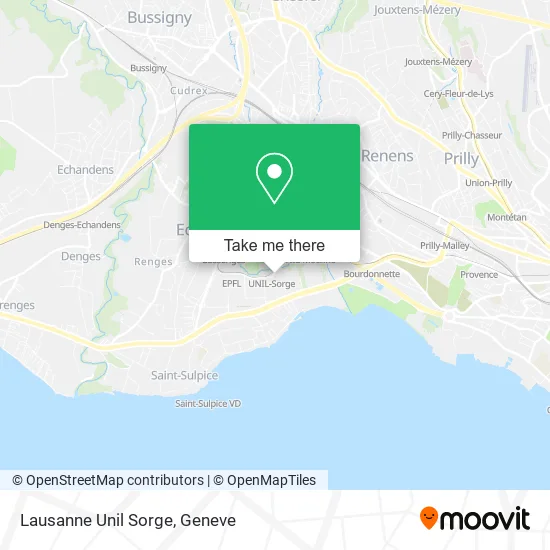Lausanne Unil Sorge map