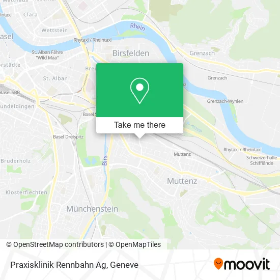 Praxisklinik Rennbahn Ag map