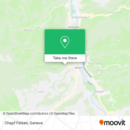 Chapf Felsen map