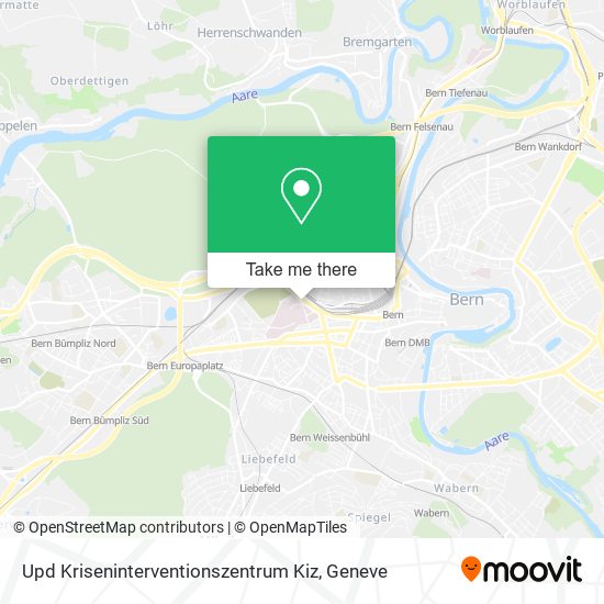 Upd Kriseninterventionszentrum Kiz map