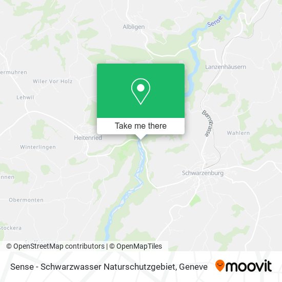 Sense - Schwarzwasser Naturschutzgebiet plan