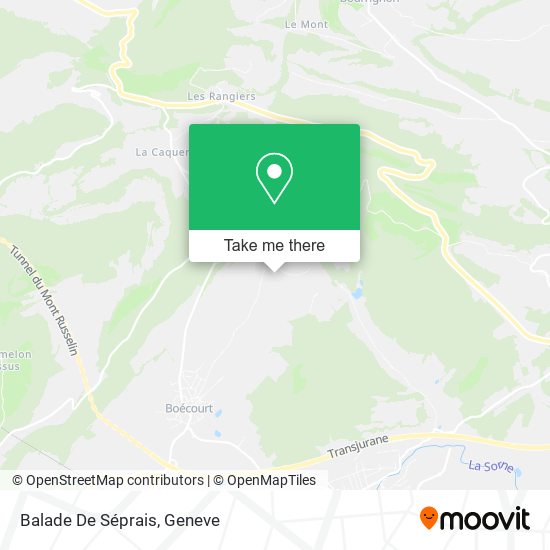 Balade De Séprais map