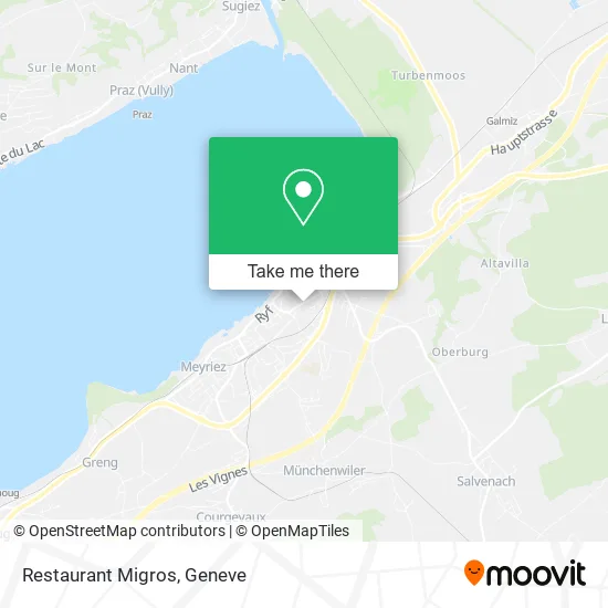 Restaurant Migros map