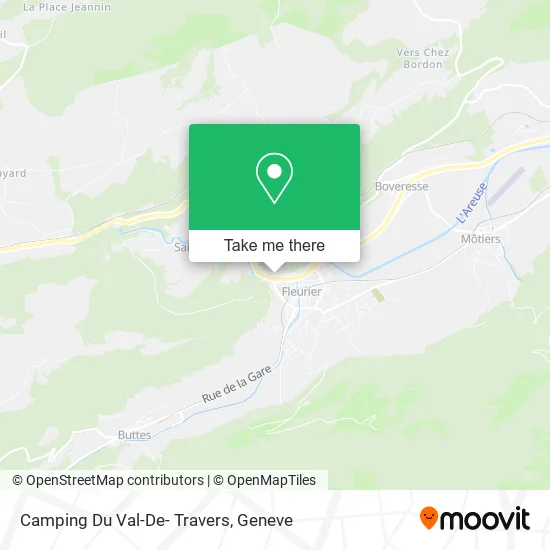 Camping Du Val-De- Travers map