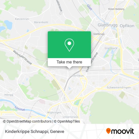 Kinderkrippe Schnappi map