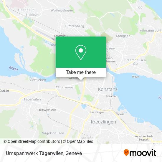 Umspannwerk Tägerwilen map