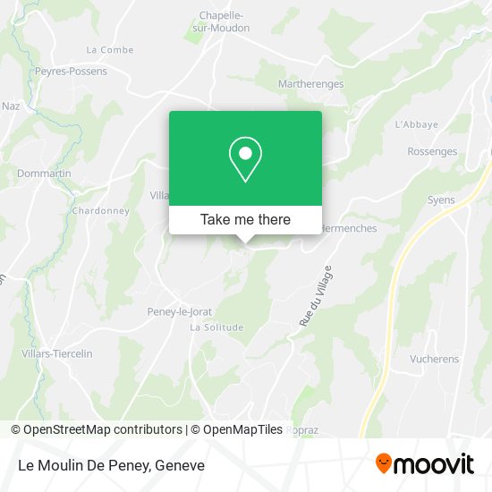Le Moulin De Peney map