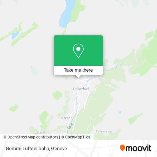 Gemmi Luftseilbahn map