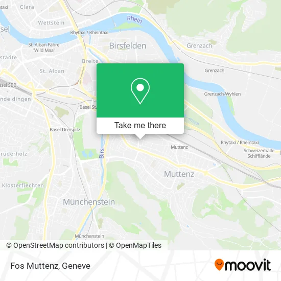Fos Muttenz map