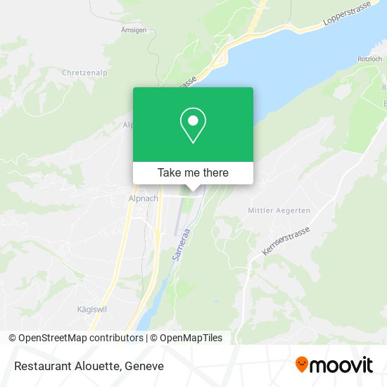 Restaurant Alouette map