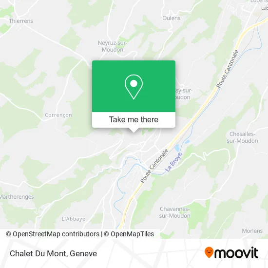 Chalet Du Mont map