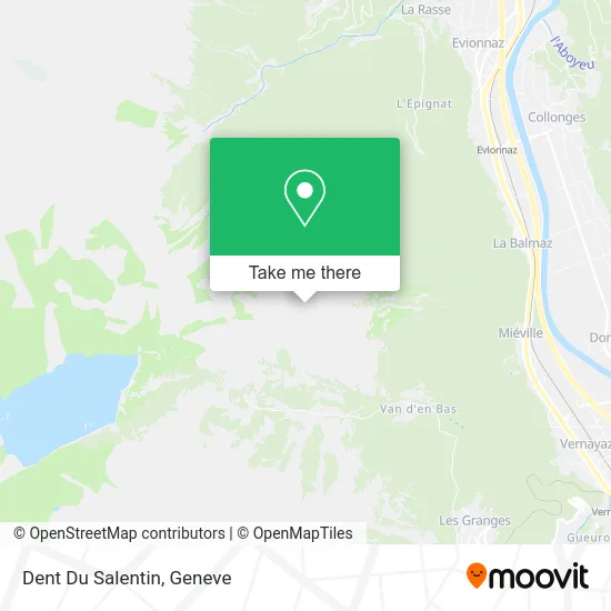 Dent Du Salentin map