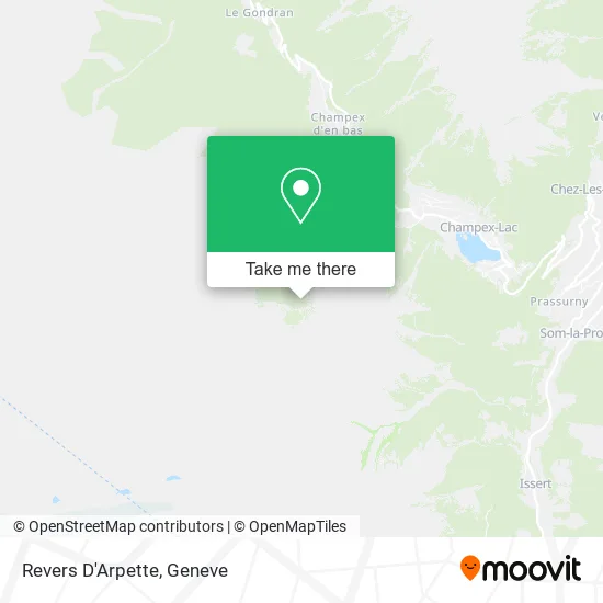 Revers D'Arpette map