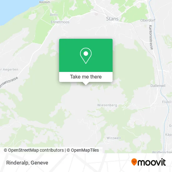 Rinderalp map