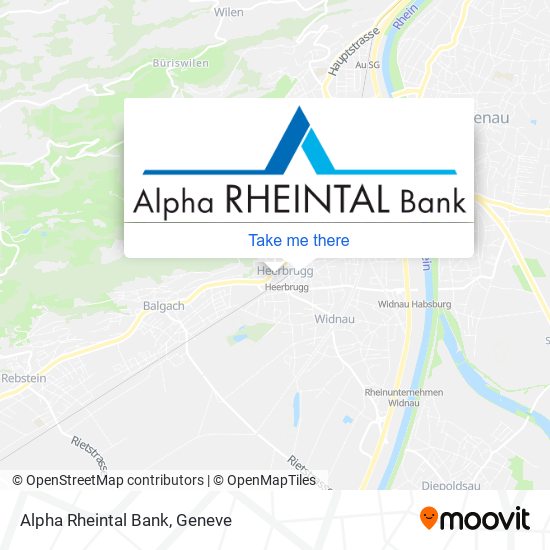 Alpha Rheintal Bank map