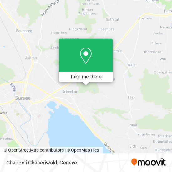 Chäppeli Chäseriwald map