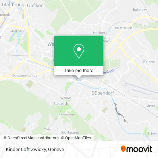 Kinder Loft Zwicky map