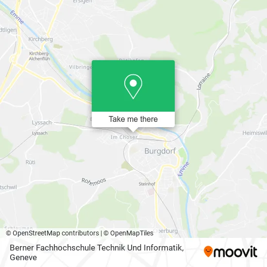 Berner Fachhochschule Technik Und Informatik map