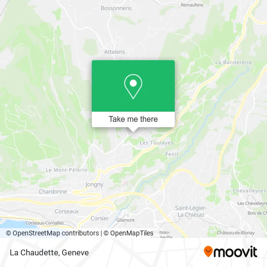 La Chaudette map