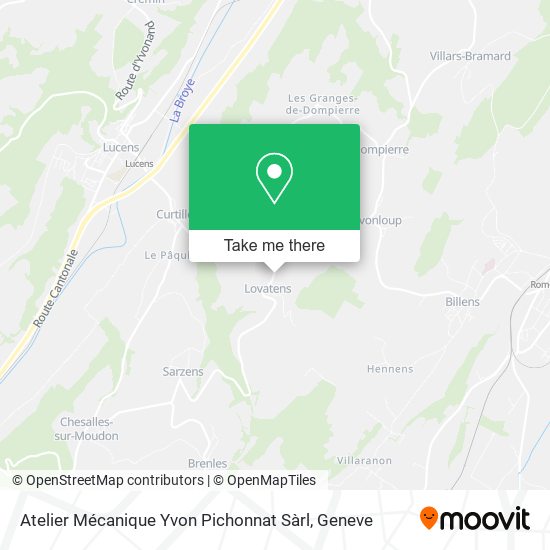 Atelier Mécanique Yvon Pichonnat Sàrl map
