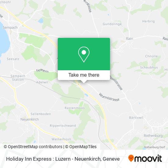 Holiday Inn Express : Luzern - Neuenkirch map