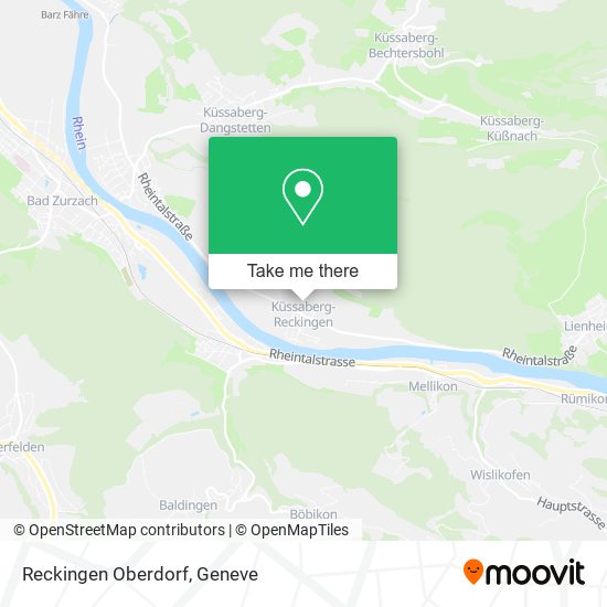 Reckingen Oberdorf map