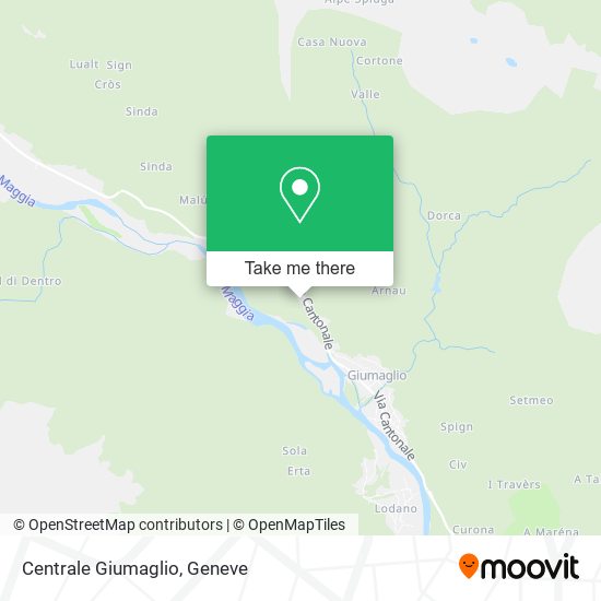 Centrale Giumaglio map