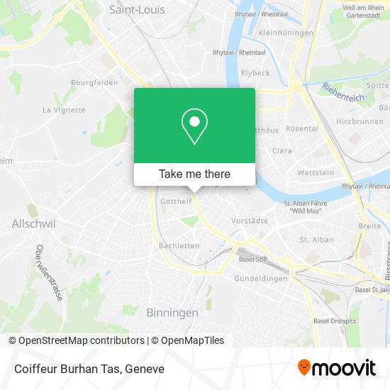 Coiffeur Burhan Tas map