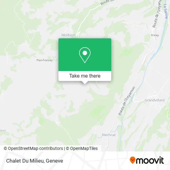 Chalet Du Milieu map