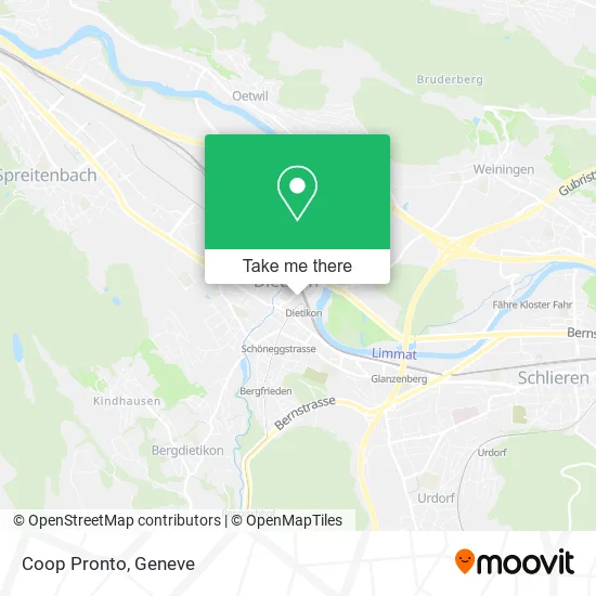 Coop Pronto map