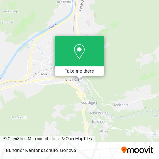 Bündner Kantonsschule map